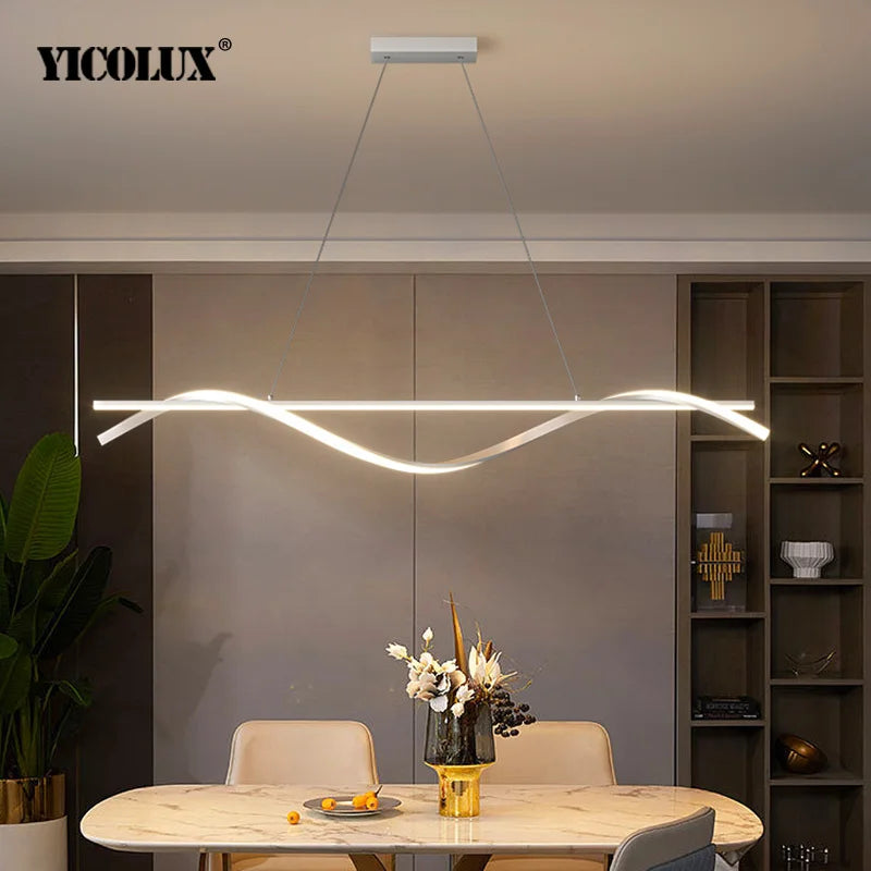 Minimalist LED Pendant Light for Modern Dining Rooms and Kitchens