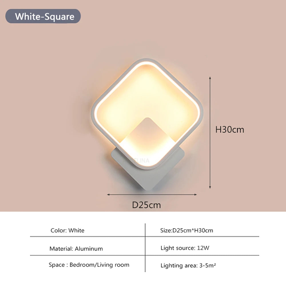 Modern LED Wall Sconce for Bedroom Living Room and Hallway Decor