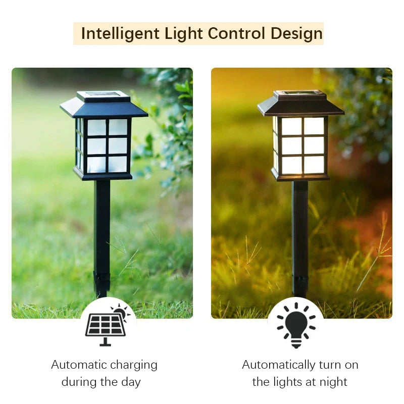Solar LED Pathway Lights for Modern Garden and Walkway Landscape Decor