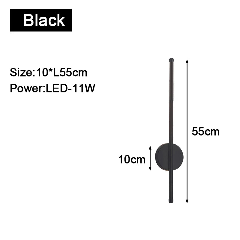 Modern LED Wall Sconce in Gold and Black for Sophisticated Hallways