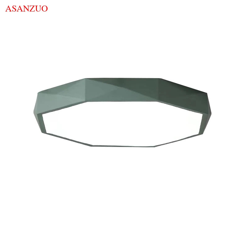 Modern Octagon LED Ceiling Light for Contemporary Living Rooms and Bedrooms