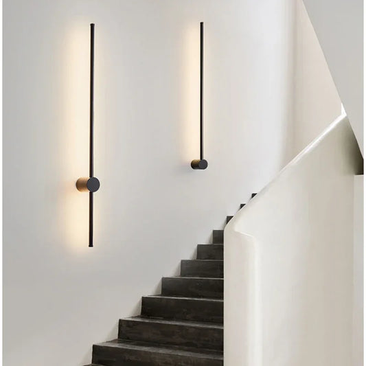 Nordic Minimalist Linear Wall Light for Modern Hotel and Living Spaces