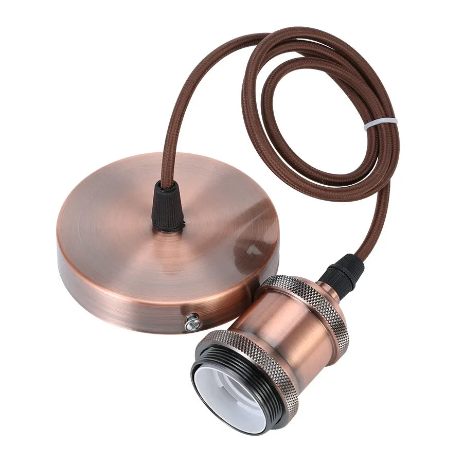 Vintage Copper Pendant Light Socket for Industrial Home and Cafe Decor