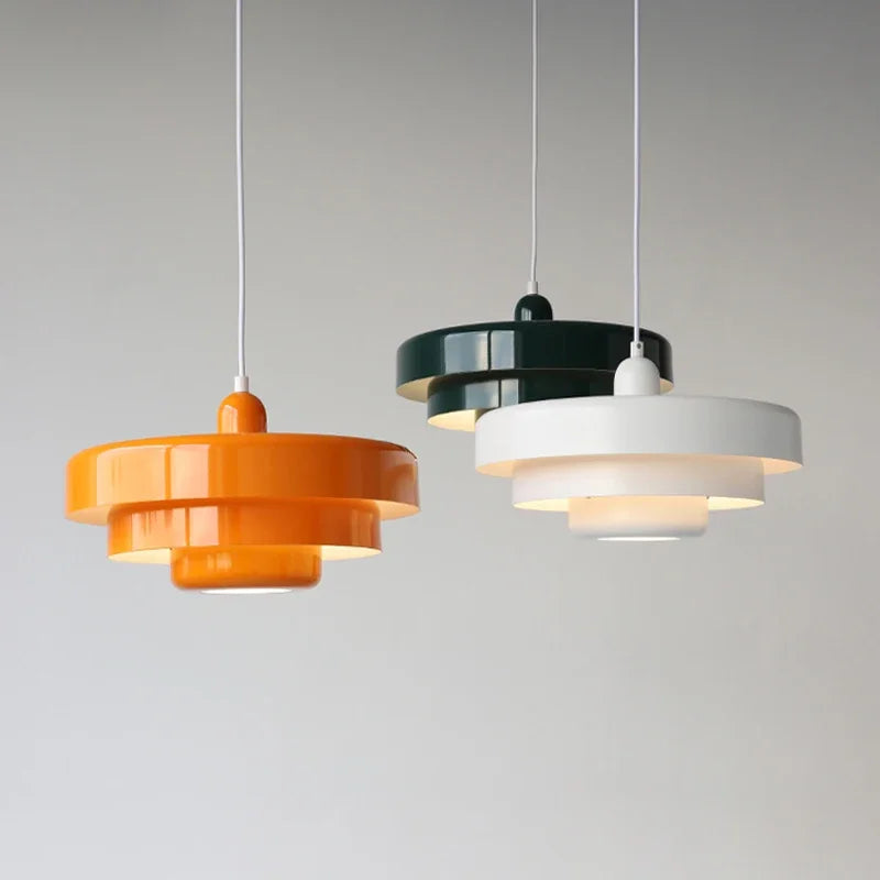 Mid-Century Orange Pendant Light for Restaurants and Modern Interiors