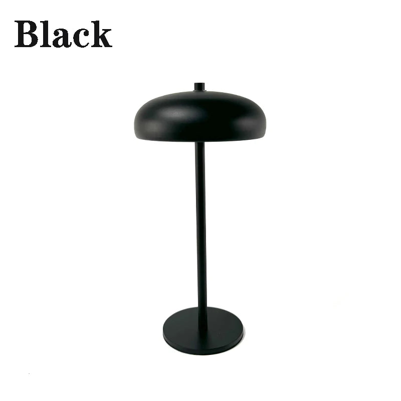 Nordic Rechargeable LED Touch Table Lamp for Bedside and Cafe Decor