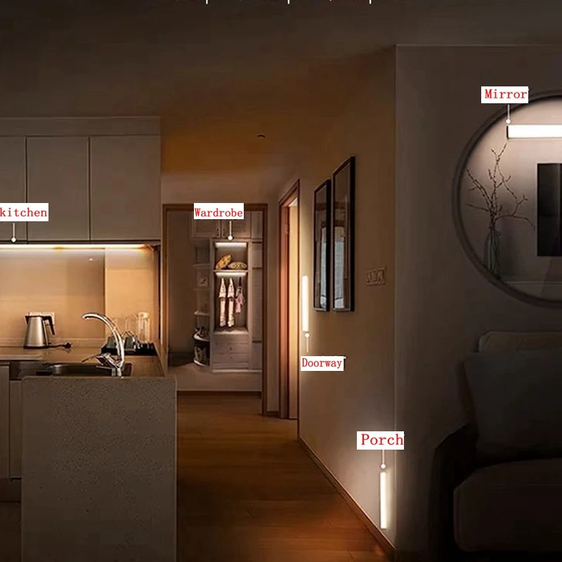 Wireless Motion Sensor LED Light for Kitchen Cabinets and Stairways