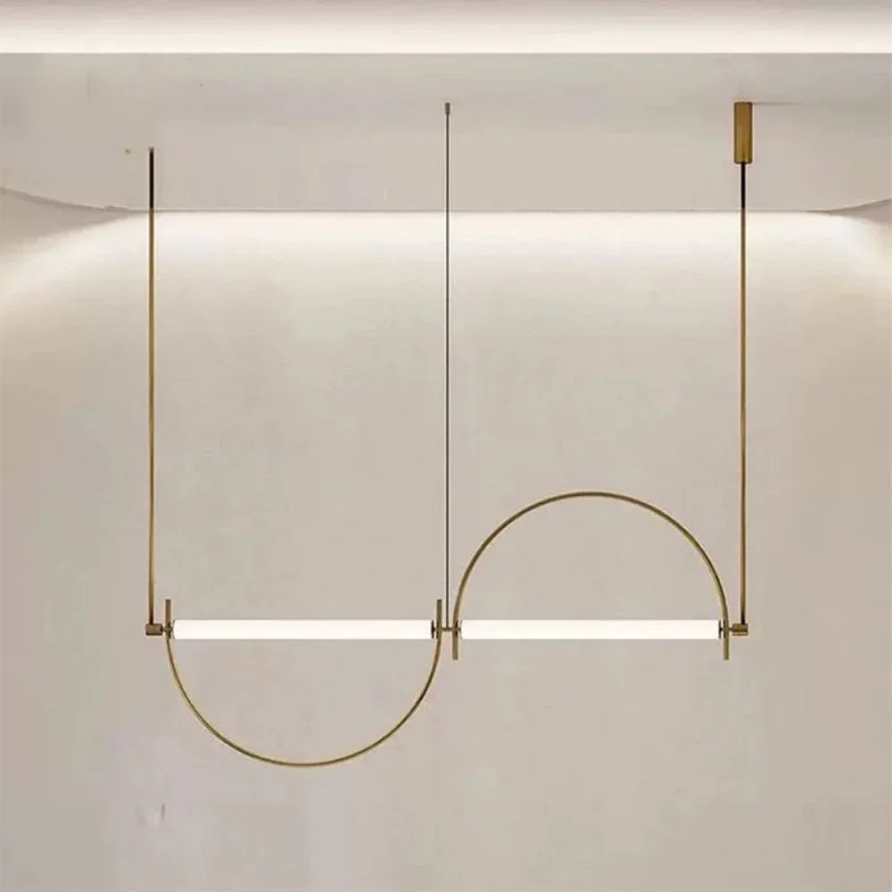 Minimalist LED Pendant Chandelier for Modern Living Rooms and Offices