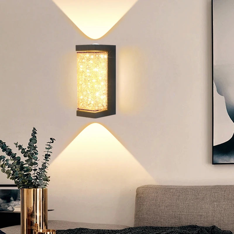 Modern LED Crystal Wall Light for Premium Bedroom and Living Room Interiors