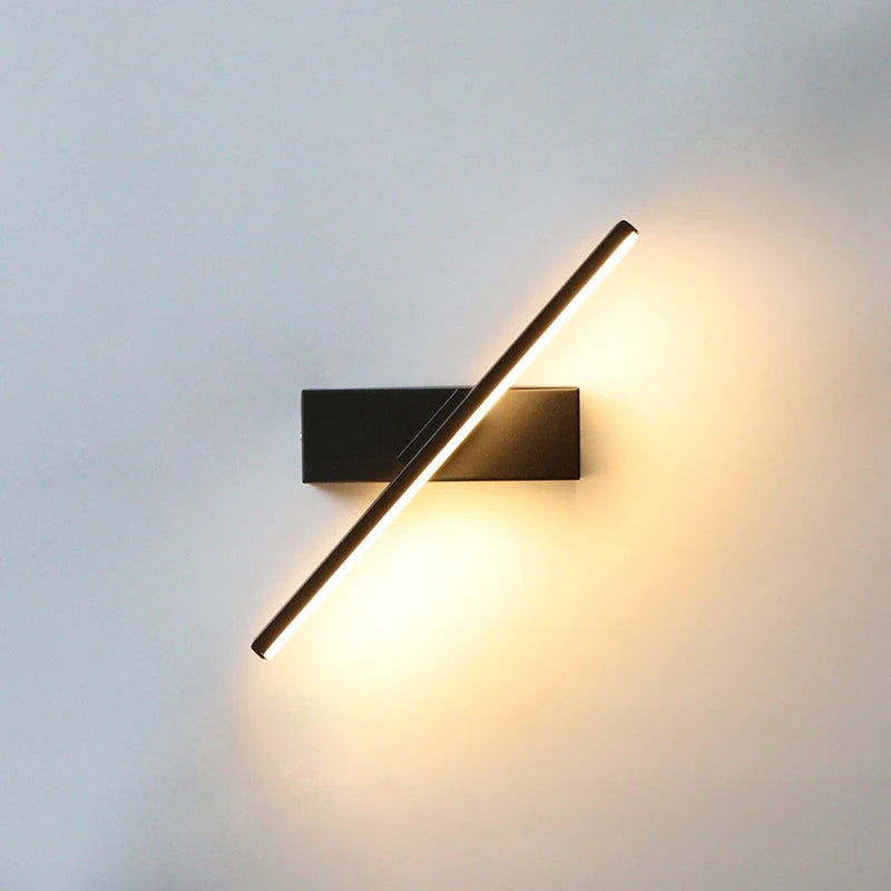 Modern Rotatable LED Wall Light for Minimalist Bedroom and Hotel Bedside