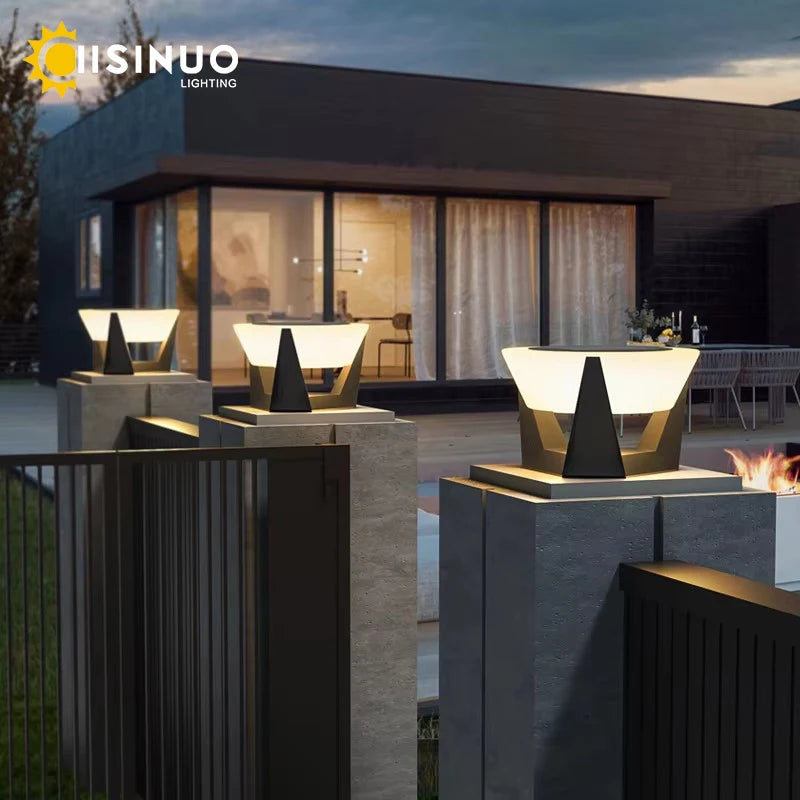 Solar LED Post Cap Light for Garden Patio and Deck Fencing