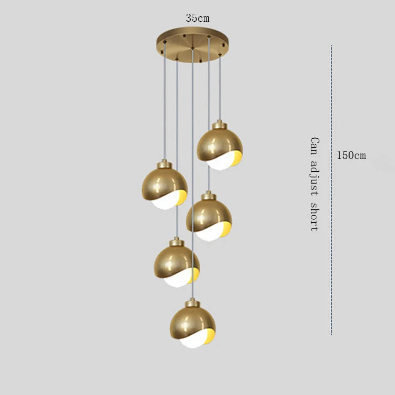 Modern Glass Globe Pendant Light for Bedroom and Dining Room