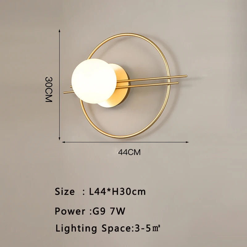 Modern LED Wall Sconce for Living Room and Bedroom Ambient Lighting