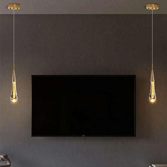 Modern Crystal Pendant Light for Elegant Dining and Living Spaces