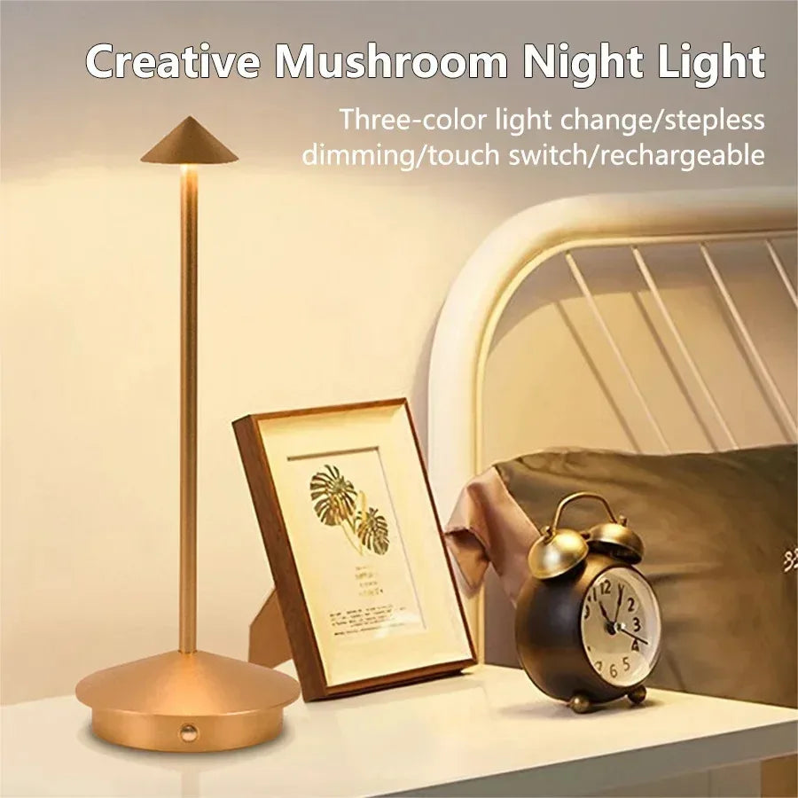 Rechargeable LED Table Lamp for Modern Restaurants and Coffee Shops