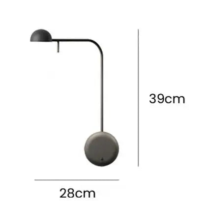 Adjustable Swing Arm Wall Lamp for Modern Home Offices and Bedside Reading