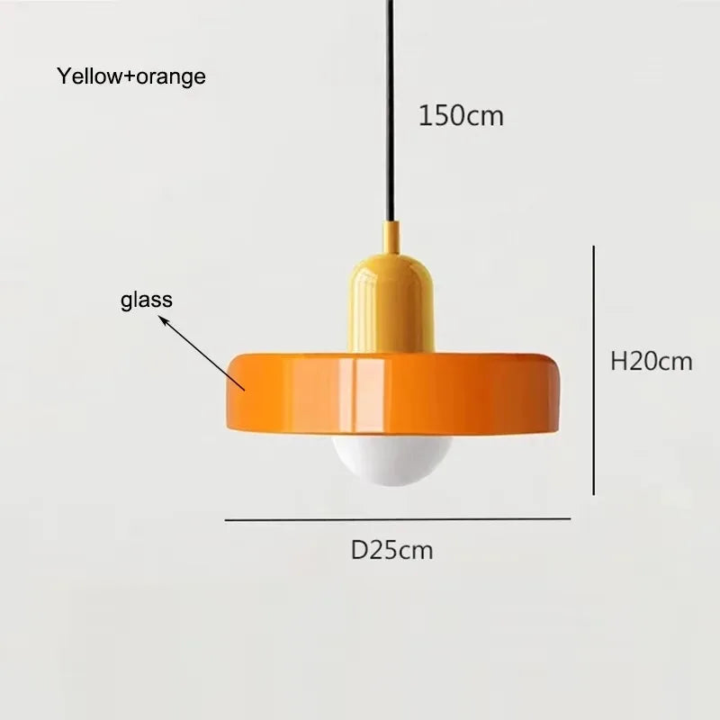 Nordic Glass Pendant Light for Modern Dining Room and Kitchen Lighting