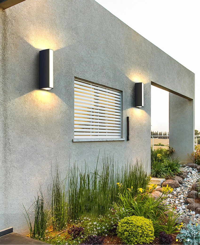 Modern Waterproof LED Wall Sconce for Indoor and Outdoor Living Spaces