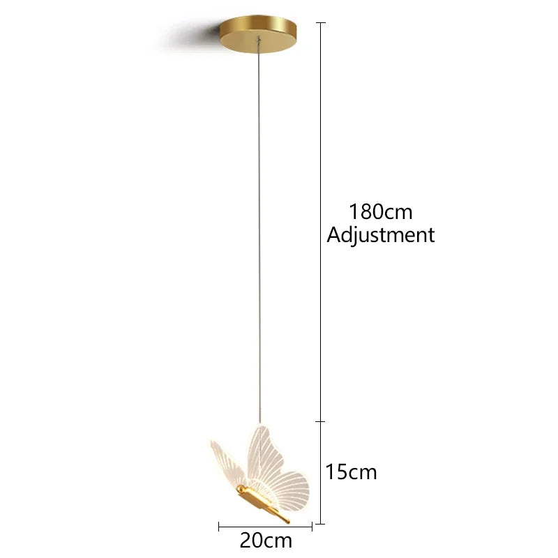 Modern Butterfly Pendant Light for Elegant Dining Rooms and Living Spaces