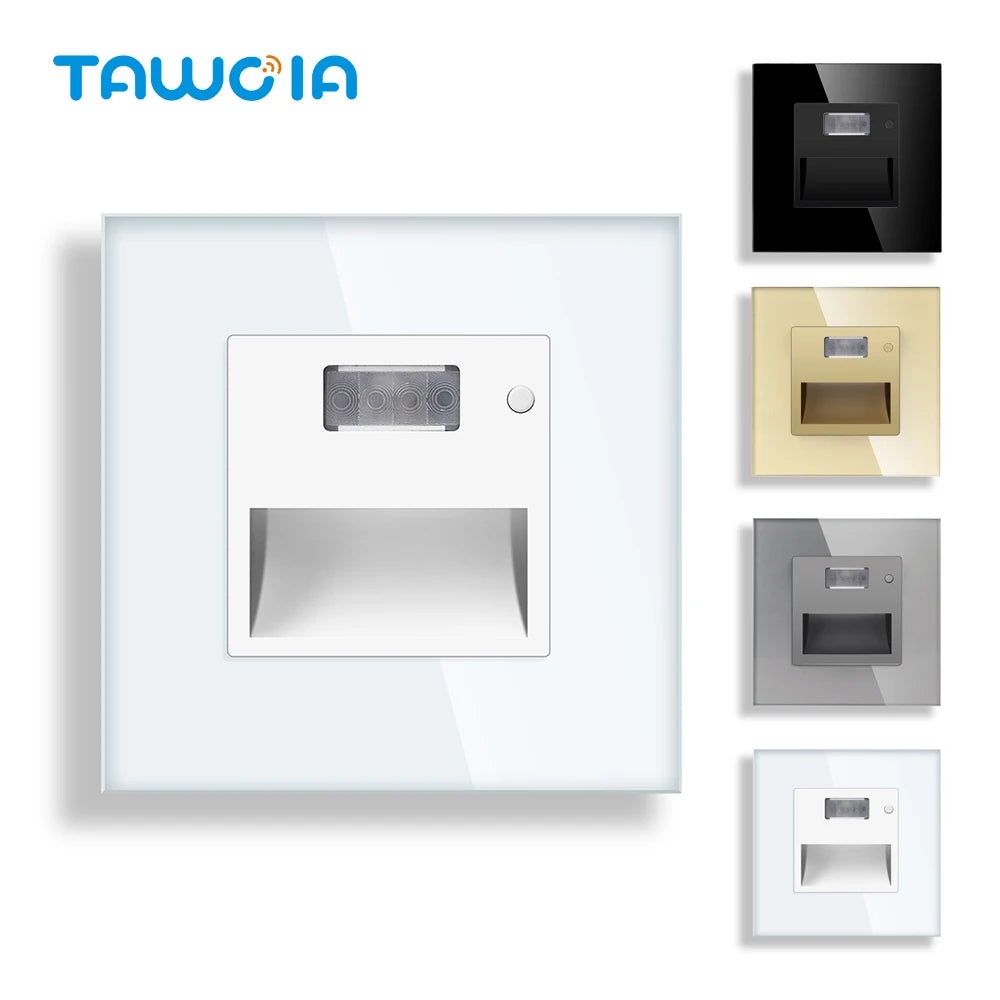 Recessed LED Stair Wall Light with Motion Sensor for Modern Corridors