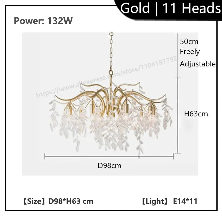 Luxury Crystal Chandelier for Elegant Living Rooms and Dining Spaces