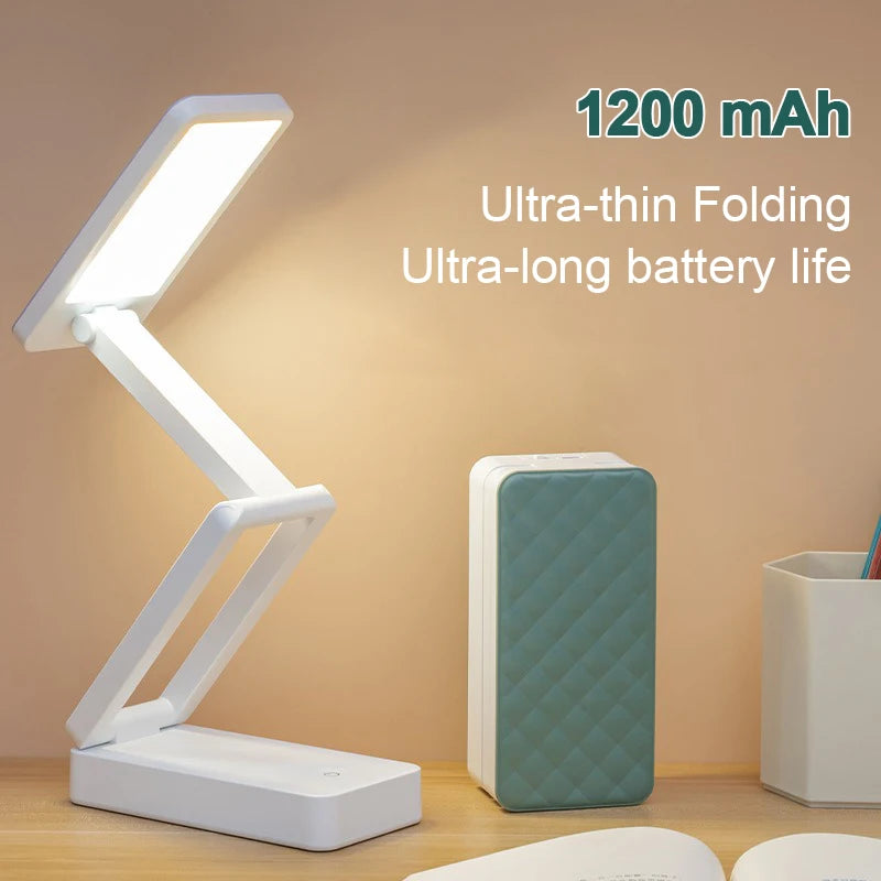 Rechargeable LED Desk Lamp with Eye-Care Technology for Home and Office