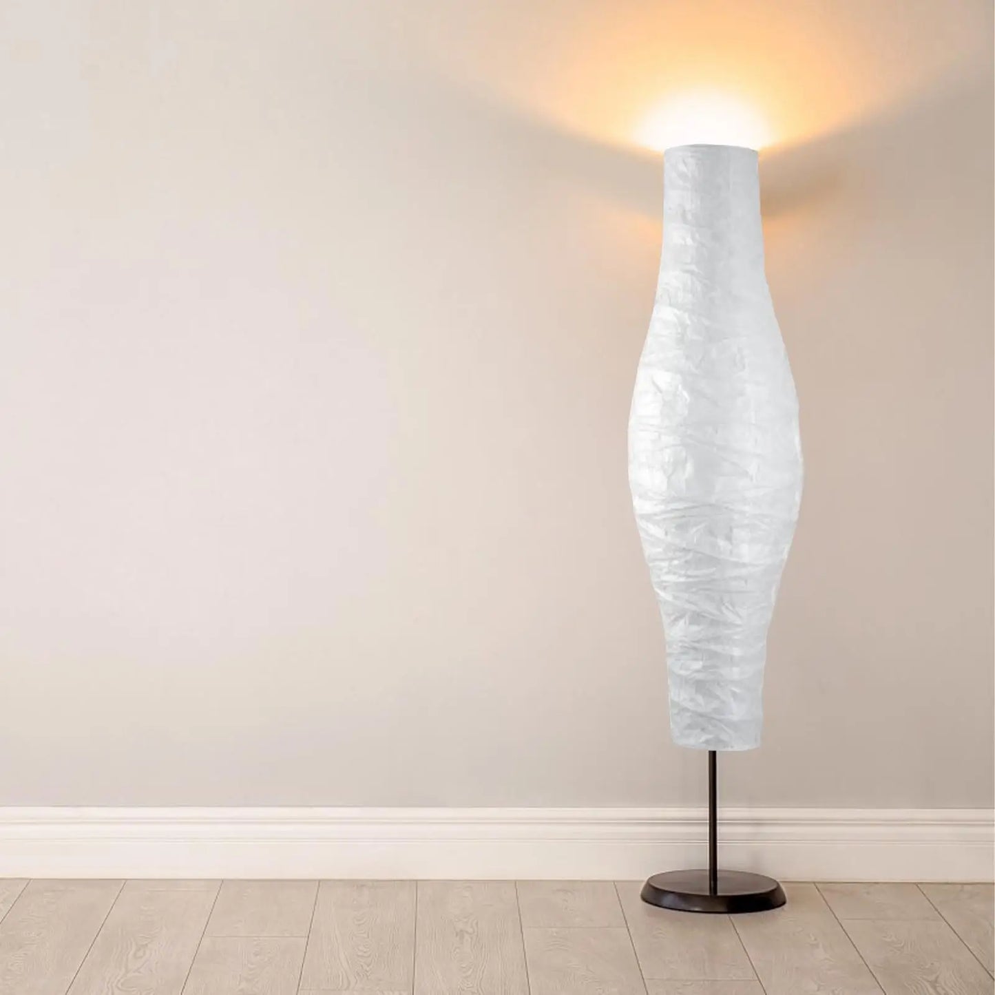 Contemporary Paper Floor Lamp for Modern Living Room and Bedroom Decor