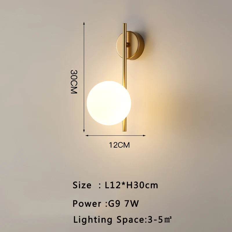 Modern LED Wall Sconce for Living Room and Bedroom Ambient Lighting