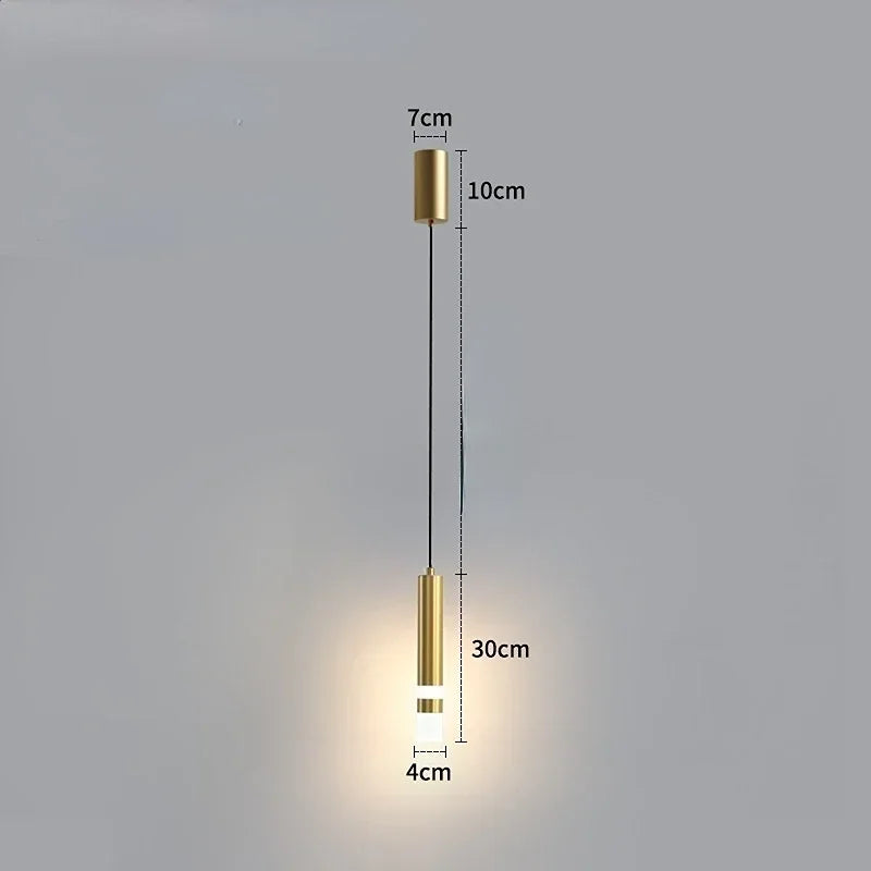 Modern LED Dual Spotlight Pendant for Bedside and Living Room