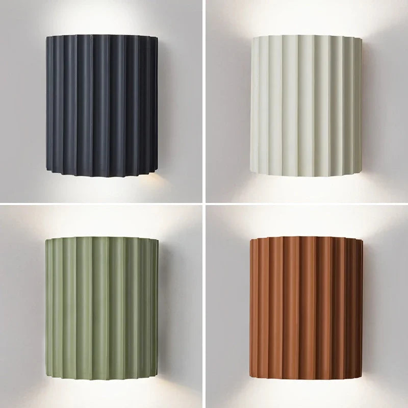 Modern Nordic Resin Wall Lamp for Bedroom and Living Room Lighting