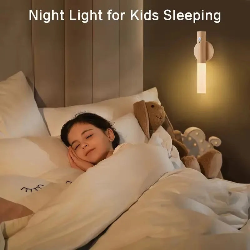 Rechargeable Motion Sensor LED Wall Lamp for Hallways and Modern Home Decor
