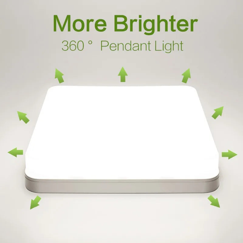 Modern Square LED Ceiling Light for Contemporary Bedrooms and Living Spaces