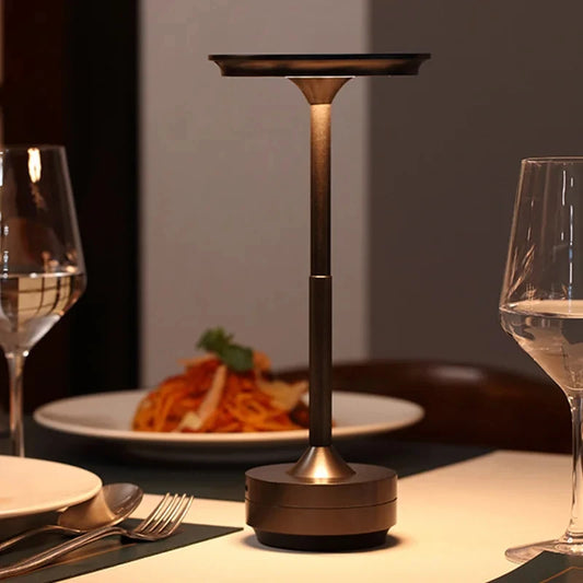 Portable LED Rechargeable Desk Lamp for Restaurants and Modern Interiors