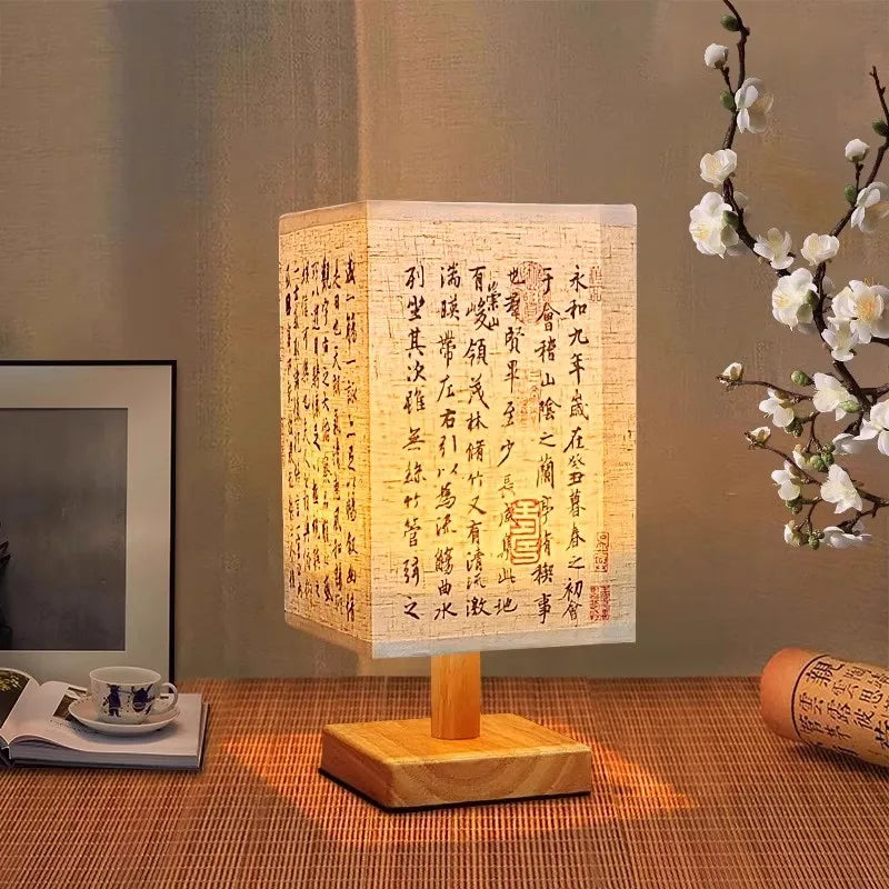Modern Fabric Table Lamp for Bedroom and Hotel Bedside Ambiance