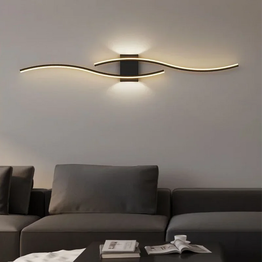 Modern LED Strip Wall Lamp for Living Room and Bedroom Interiors
