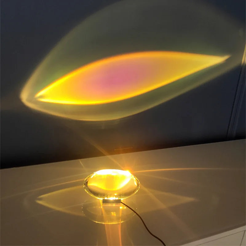 Italian Designer Crystal Table Lamp for Modern Living Room and Bedroom
