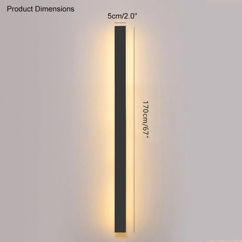 Minimalist LED Outdoor Wall Lamp for Modern Garden and Terrace Lighting