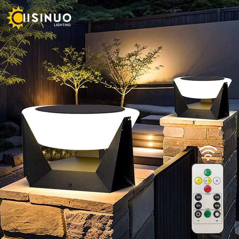 Solar LED Post Cap Light for Garden Patio and Deck Fencing