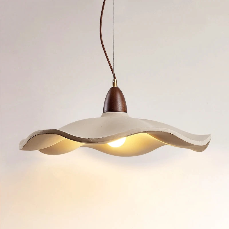 Wabi-Sabi Cream Pendant Light for Minimalist Restaurants and Bedroom Decor