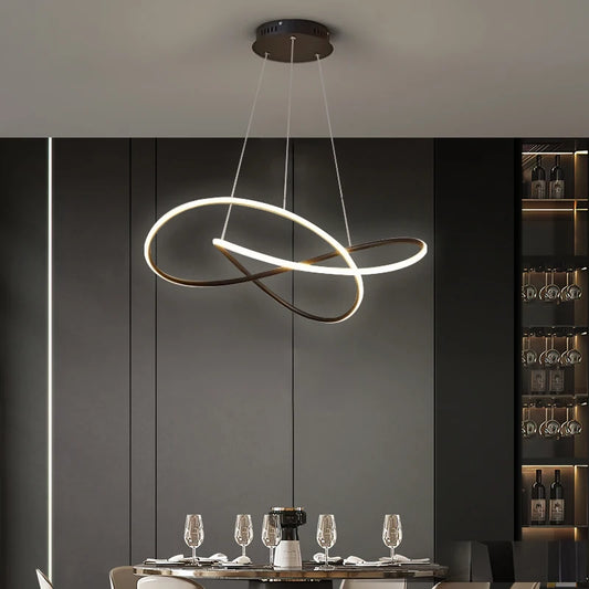 Modern LED Pendant Light for Dining Rooms and Hotel Interiors
