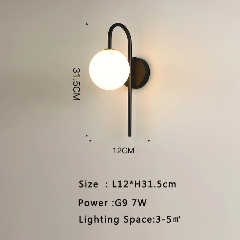 Modern LED Wall Sconce for Living Room and Bedroom Ambient Lighting