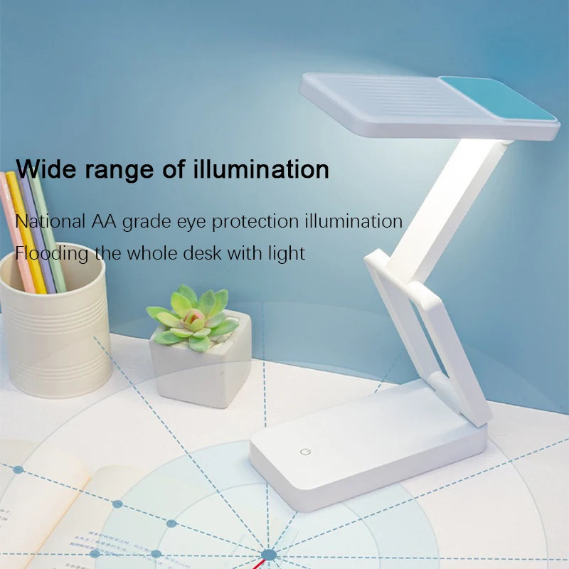 Rechargeable LED Desk Lamp with Eye-Care Technology for Home and Office