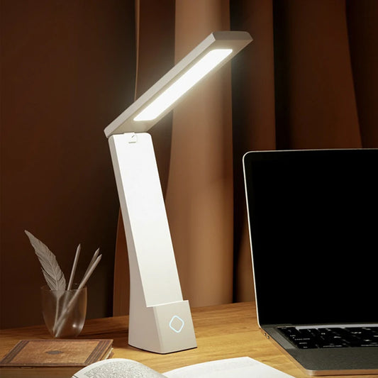 Foldable LED Desk Lamp with USB Charging for Bedrooms and Offices