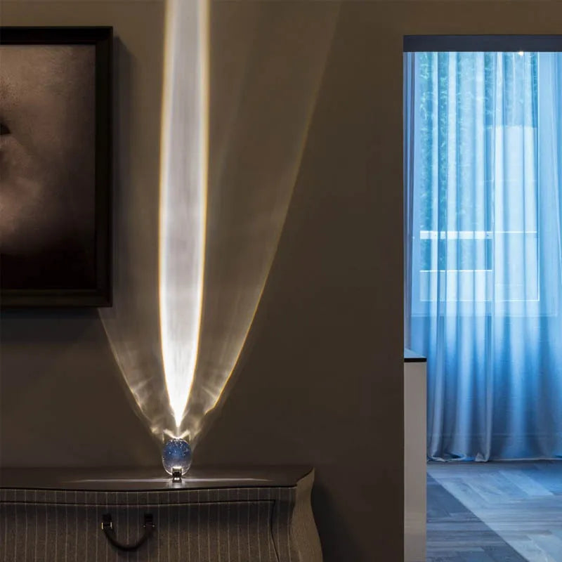 Italian Designer Crystal Table Lamp for Modern Living Room and Bedroom