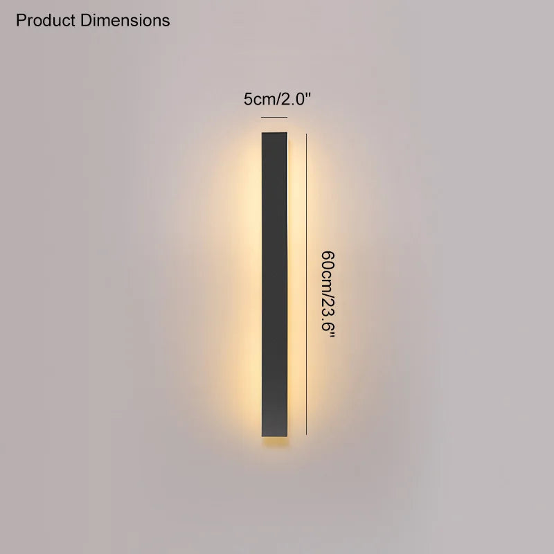 Minimalist LED Outdoor Wall Lamp for Modern Garden and Terrace Lighting