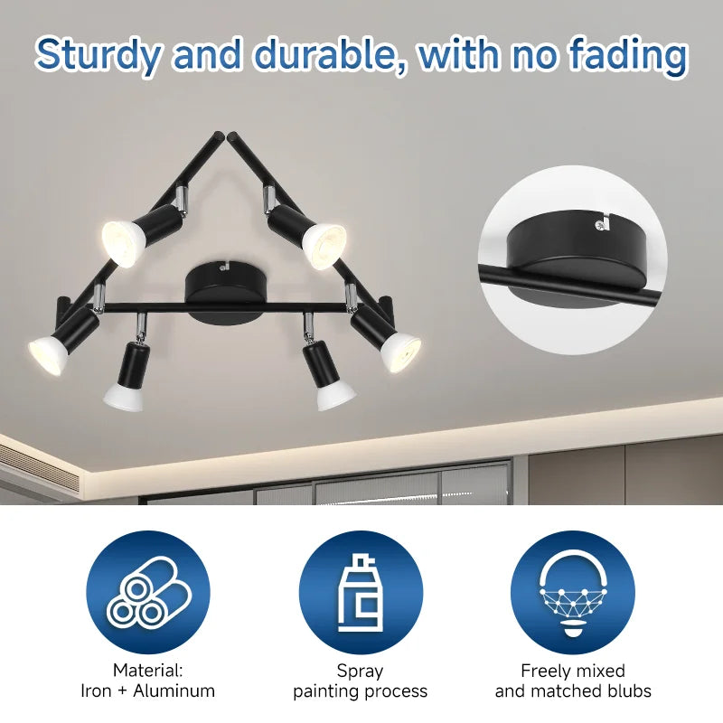 Modern LED Ceiling Spotlight for Contemporary Living and Dining Spaces