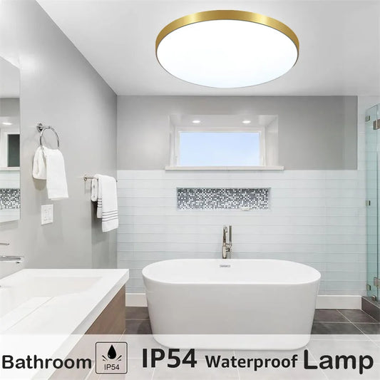 Modern Waterproof LED Ceiling Light for Bathrooms Kitchens and Hallways