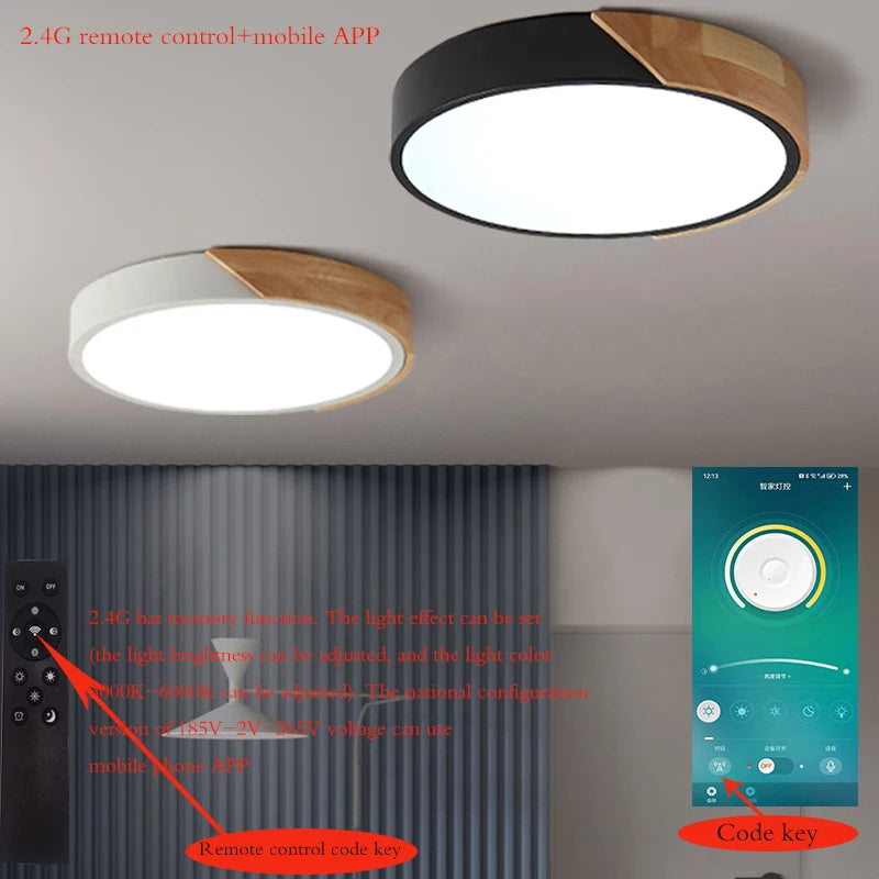 Ultra-Thin LED Ceiling Light for Modern Living Rooms and Professional Offices
