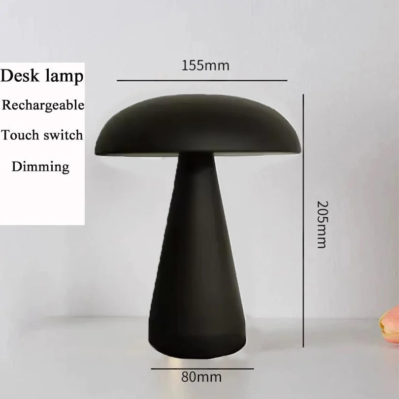 Retro Mushroom Table Lamp for Bedside and Restaurant Ambiance