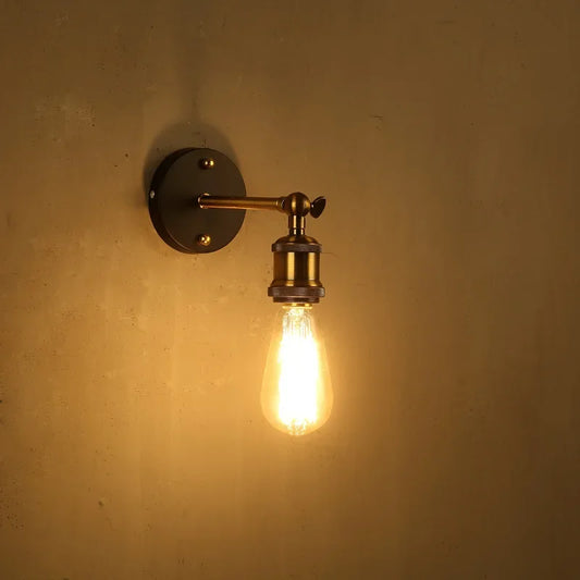 Industrial Retro Single Wall Sconce for Living Rooms and Hallways