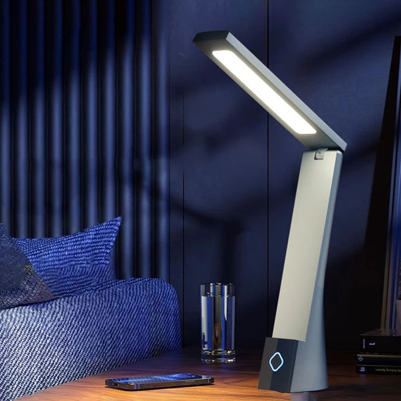 Foldable LED Desk Lamp with USB Charging for Bedrooms and Offices